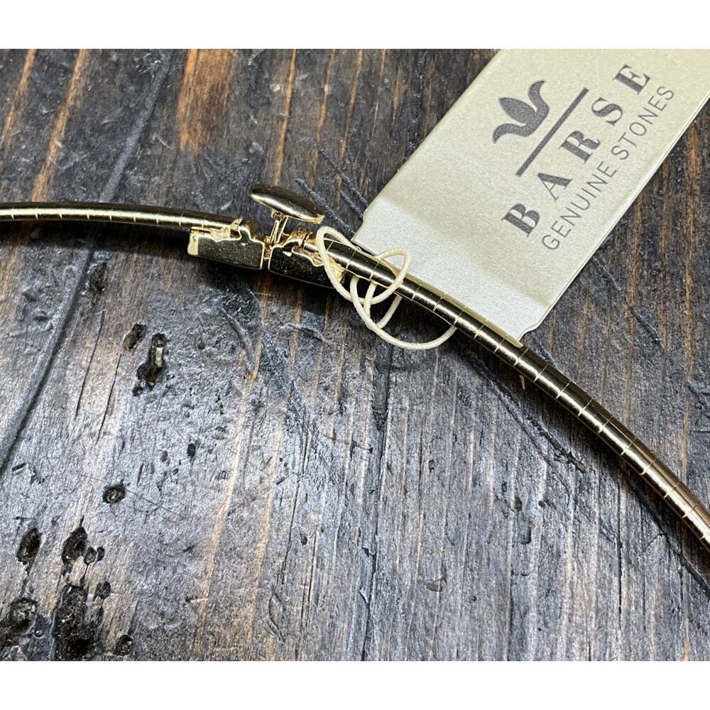 Barse Ophelia Omega Enhancer Necklace- Black Onyx- Bronze- NWT - Picture 6 of 7
